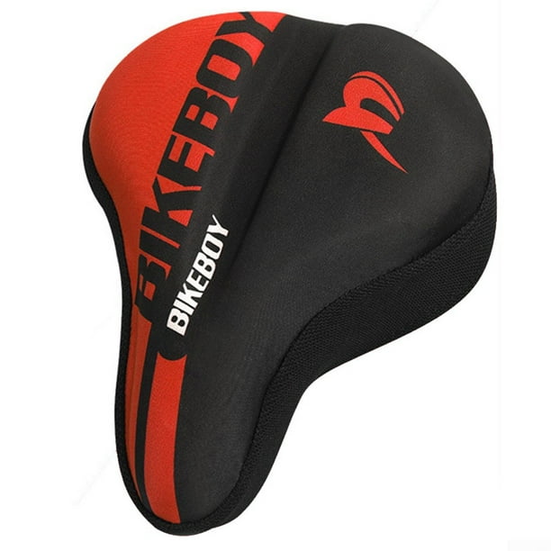 Bike Seat Gel Silicone Cushion Cover for Large and Wide Bicycle Saddle Pad Bike 
